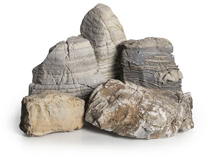 ARKA mySCAPE-Frodo Rocks - 20 kg Mix - Einzigartige Aquascaping-Steine für kreative Süßwasseraquarium-Gestaltungen, natürliche Optik für einzigartige Landschaften.