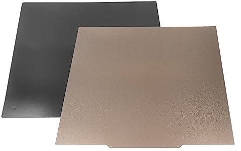 XTevu 3D-Drucker-Bauplatte 470 x 470 mm, doppelseitige PEI-Platte, magnetische Gummifederstahlplatte für CR-10, 200 ℃ hitzebeständig