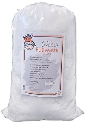 Frida's Wollhaus 250 g Füllwatte Füllung Kissen Stopfwatte Füllmaterial Bastelwatte