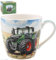 The Leonardo Collection - Tractor Design (Green, Red Wheels) Fine China Breakfast Mug