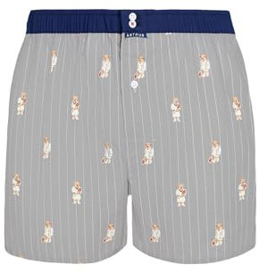 ARTHUR - Caleçon Homme avec Suspensoir Le Club n°1102 - Coupe Américaine - Empiècement Anti-Frottement - Coton Issu de l'agriculture Biologique - Gris - XXXL