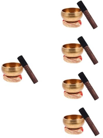 5 ensembles bol de méditation de yoga bol sonore de méditation cloche tibétaine bol himalayen bol chantant de bouddha bol de relaxation bol sonore de bouddha bol zen accessoires de yoga chakra cuiv