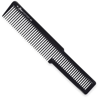 THE SHAVE FACTORY Hitzebeständiger Schwarzer Kamm – Schwarz 051 – Robuster Haarkamm für Professionelle Stylisten & Zuhause – Bruchsicheres, Hitzebeständiges Styling-Werkzeug
