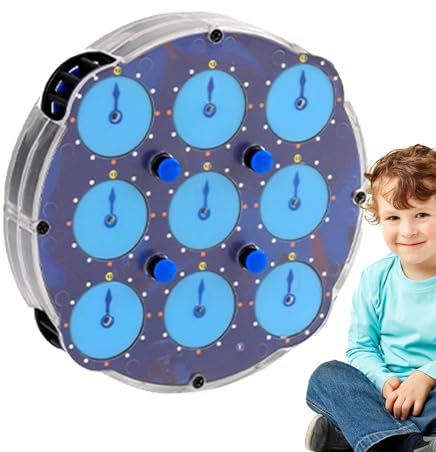 Generisch Speed Cube Toys Clock Puzzle, Cube Game Fidget Toys Puzzle Clock Double Side, pädagogisches Fidget Spinnerss -Puzzlespielzeug, für Kinder und Erwachsene