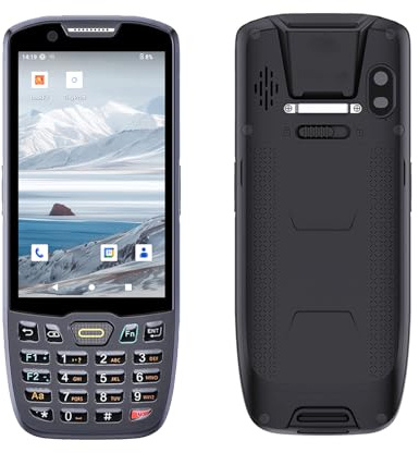 SHUAIGUO Android 13.0 2D Barcode Scanner PDA Tragbares POS Terminal Inventarisierungsmaschine Datensammler 4G WiFi BT Mobilcomputer mit 4-Zoll Touchscreen 8MP Kamera für Lager