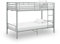 Willood Etagenbett Stockbett Hochbett Etagenbettgestell Grau Metall 90×200 cm