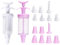 2 Sets Cake Decorating Kit, Icing Piping Kit with 16 Pieces Icing Nozzles, Cake Decorating Tool for Gift Baking Lover