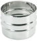 Manicotto Maschio/Maschio in Acciaio Inox per Canna Fumaria (D.130)