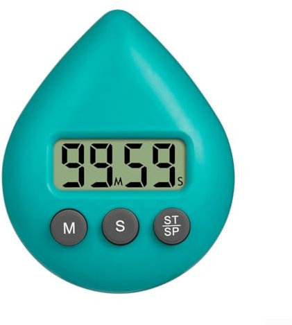 Minuteur de douche numérique avec design étanche, taille compacte et fonctionnalités conviviales pour plus de commodité (vert)