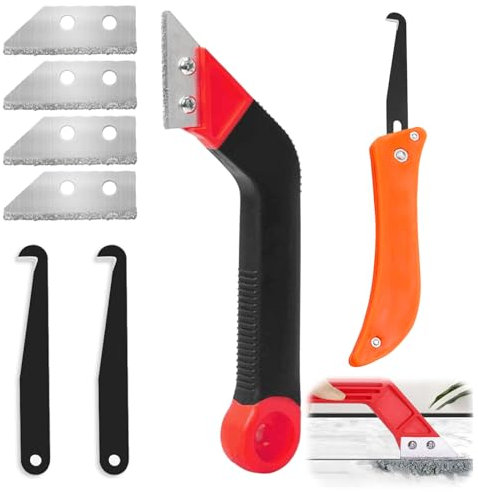 Lot de 8 outils de retrait de joints pour carrelage - Scie à main coudée - Filtre à eau MicroDisc - Compatible avec les filtres à eau Brita Fill & Go - Carafes - Réduit les particules