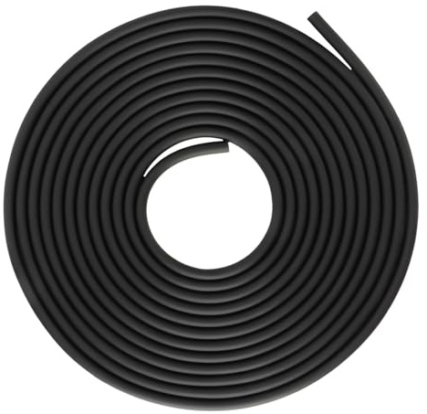 Pilipane 5m Aquariumluftpumpe Rohr Weiches Silikon Acuarios Sauerstoffschlauch für Fischtank (Schwarz)