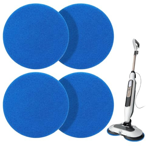 Magic Sponge Eraser Pads for Shark Steamer S7001 s7020 s7000amz s7000 s7001tgt s7201 s8201 S7005 s8001 Series Rotating Steam Scrubber,Scrub Sanitize at The Same,Round Scrubbing Mop Replacement Pad