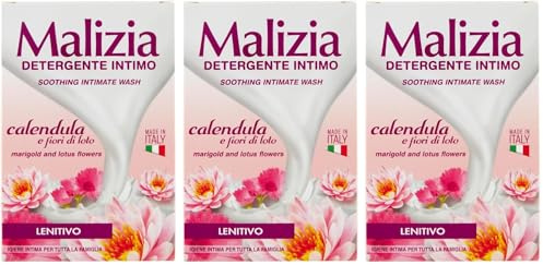 MALIZIA | Detergente Intimo Calendula, 200ml (Confezione da 3)