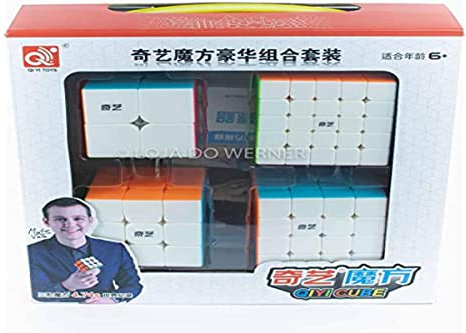 Qiyi Cadeauverpakking 2x2, 3x3, 4x4 en 5x5