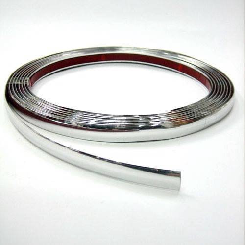 Zierleiste Chromleiste Auto Styling Strip 3m x 5mm Universal AutoHobby Chrom Selbstklebend Chromstreifen Flexibel Klebeband Leisten Aufkleber Silber