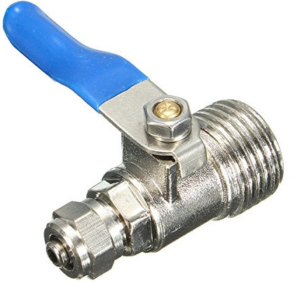 TuToy 1/2 To 1/4 Inch Ro Feed Filter Water Adapter Ball Valve Tap Reverse Osmosis Switch