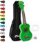 TIGER UKE7 - Ukulele soprano per principianti, include custodia per gig in feltro, set di corde di ricambio per il 2020, con corde di aquila, Ukulele e Borsa, Verde