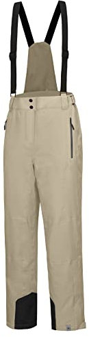 Mapamyumco Salopette da sci da donna, impermeabili, antivento, isolati, rimovibili, colore cachi, taglia M