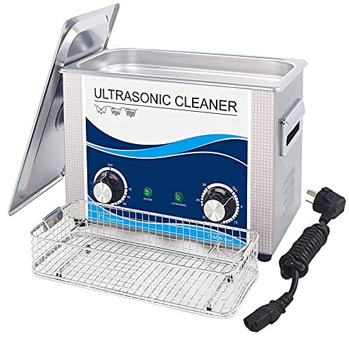 NICETOW Professional Ultrasonic Cleaner, Digital Timer Ultrasonic Cleaner With Heating Basket 1.3L, 2L, 3.2L, 4.5L, Suitable For Metal Parts Of Jewelry, Watches, Glasses, Dentures