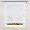 Delien Voile Raffrollo Transparente Rollos Küche Gardine Modern Raffgardine Kurz Vorhang »Herz« Bändchenrollo Schals für Fenster Gardinen mit Durchstangenzug BxH 120x140cm,Weiß