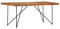 Gecheer Esszimmertisch Baumkantentisch Esstisch 180 x 90 x 76 cm Massivholz Akazie