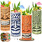 Tiki - Set di 4 tazze da cocktail in ceramica Tiki, bicchieri da cocktail unici, tazza hawaiana professionale da bar e bicchieri per feste di Natale di Halloween