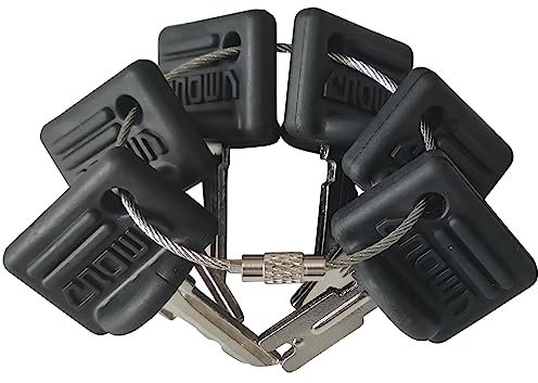 GAOHOU 6PCS Llaves de Ignición Crown #107151-001& #107151-002 Compatible para Crown Clark Hyster Gradall JLG Cat Pollak Skytrak Yale Eléctrica Transpaleta Carretillas Elevadoras