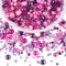 BEEFLYING 60g Misto di Perle Piatte e Strass in Resina Mezza Sfera di Perle da 3mm-10mm per Creazioni Artistiche Perle di Mezza Sfera Strass per Decorare Visi Bicchieri Biglietti Regalo e Gioielli