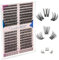 Crislashes Wimpern Einzeln, 304pcs Wimpern Extensions, Cluster Lashes und 6mm Bottom Lashes, Mix10-18mm D Curl Einzelne Wimpern, Wispy Dünnes Band DIY Zu Hause (MIX02)