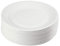 Générique 500 assiettes jetables rondes blanches en carton diamètre 23 cm