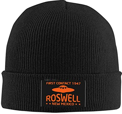 934 Schädel Cap First Contact 1947 Roswell New Mexico Mütze Unisex Winter Beanie Mütze Slouch Wintermützen Für Damen Herren Geschenke