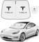 YOYGAG Tesla Model Y Sunshade Tesla Model 3 Sunshade, Tesla Model 3 Accessories Tesla Model Y Accessories 2024, Foldable 300T High-Density Front Window Sunshade for Tesla with Organizer Bag (Black)