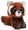 NICI Peluche GLUBSCHIS Panda Roux Robidu 15cm Brun - Doudou en Peluche, Mignonne Peluche à câliner, pour Jouer, pour Enfants et Adultes, Une Excellente idée de Cadeau - 49692