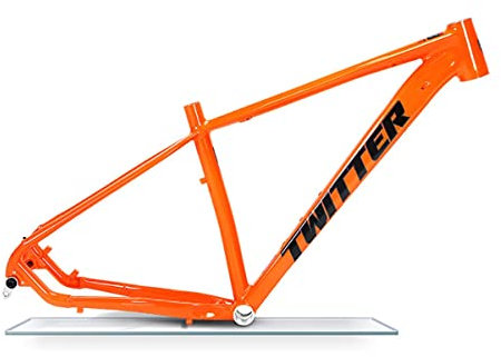 Fahrradrahmen 15''/17''/19'' MTB-Rahmen Aluminiumlegierung XC Boost Trail Steckachse 12x148mm Mountainbike-Rahmen für 29ER-Rad Fahrradzubehör (Farbe: Orange, Größe: 17x29in)