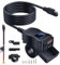Unifizz Motorcycle USB Charger,Dual USB Type C PD & Quick Charge 3.0 Motorcycle Phone Charger with Voltmeter & ON/Off Switch,Waterproof Quick Disconnect SAE to USB Adapter for All Phone,Tablet,GPS