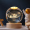 ZVO Bola de cristal 3D, lámpara LED 3D, escena nocturna, astronomía, lámpara LED con base de madera, USB planeta, bola de cristal para cumpleaños, niños, Navidad, decoración (6 cm, sistema solar)