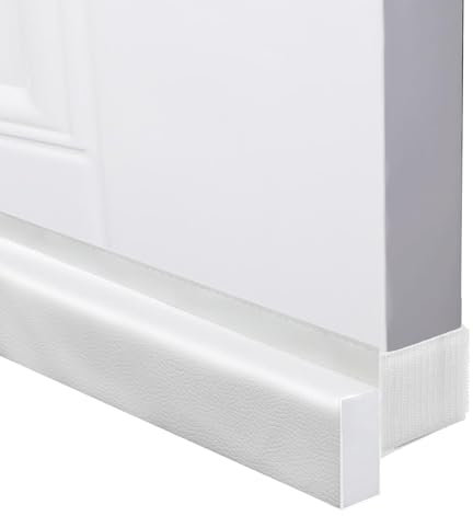 BKSAI Burlete para Puertas y Ventana, 5 cm, Aislamiento contra el frío, Aislamiento acústico (Blanco, 100CM)