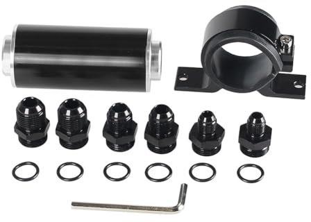RANJOVER 50MM Oil Pump Mounting Bracket Kit Universal Aluminum Fuel Filter Can Be Cleaned and Easy to Install Easy Install Easy to Use