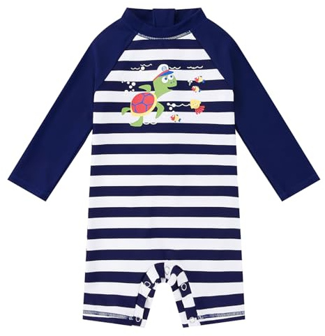 upandfast Bas de Maillot de Bain avec Boutons pour Un Changement de Couche Rapide (Tortue,12-18 Mois)
