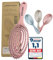 Ri|Do Systems Haarbürste aus Bio Weizenstroh ohne Ziepen für Damen, Herren & Kinder - Entwirrungsbürste Profi Detangler - Hair Hairbrush - Bürste für lange dicke oder lockige Haare - rose