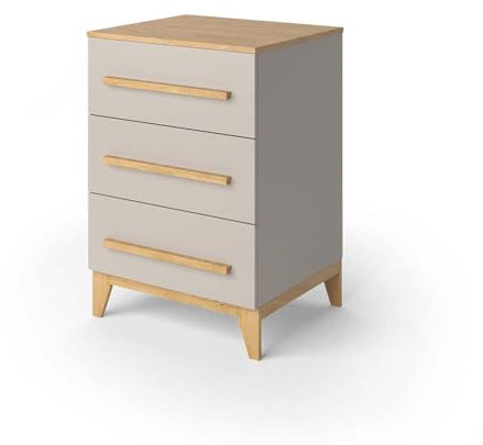 VitaliSpa Kommode Malia, Kommodenschrank, Cashmere-Eiche, 60 x 88 cm