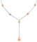 WACEH Jewelry Collier Lariat de Perles de Culture d'eau Douce Roses en Argent Sterling 40,6 cm Necklaces Earrings