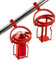Lot de 2 porte-gobelets gyroscopiques, rotatifs à 360°, pour vélo, voiture, moto et chaise à roulettes, rouge