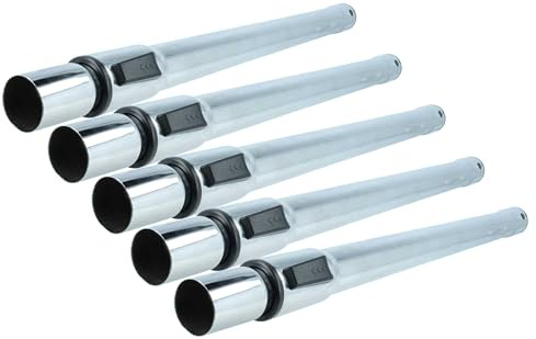 vhbw 5x Staubsaugerohr kompatibel mit Kärcher BVL 5/1 Bp | BV 5/1 BP, BV 5/1 Bp Pack Staubsauger - 35 mm Anschluss, 60 - 97 cm lang Schwarz Silber
