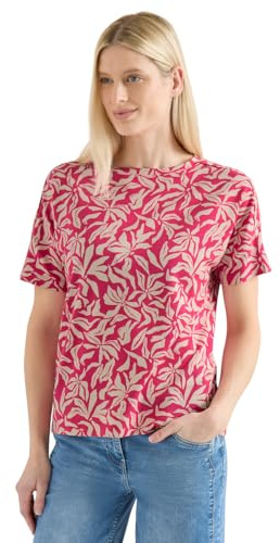 Damen Shirt mit Boatneck und floralem Print