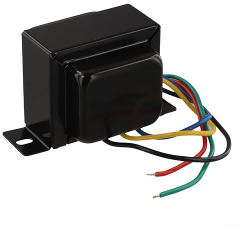 Transformateur de sortie 5K à extrémité unique pour appareils audio tubulaires Transformateur de puissance 5 W avec inductance 12H 0-4Ω-8Ω Sorties secondaires compactes 60 x 55 x 50 mm Noir