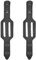 VlaMiTex 2 x Gürtel Halter Echtleder Schwarz für 4 cm / 5 cm (Für Gürtel 4 cm - M14)