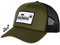 barTbaren – olivgrüne Truckercap mit schwarzem Netz – verstellbare Mesh Baseball Cap mit coolem großen 3D Logo Patch und Snapback-Verschluss
