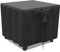 Fenghome Housse de brasero carrée imperméable avec ourlet réglable pour meubles de jardin, table de brasero robuste, coupe-vent, 76 x 76 x 63 cm (noir)