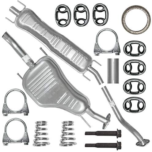 Adamot Auspuffanlage Schalldämpferset Auspuff für Opel Astra G 2 II 1.6i 1.8i 2.0i